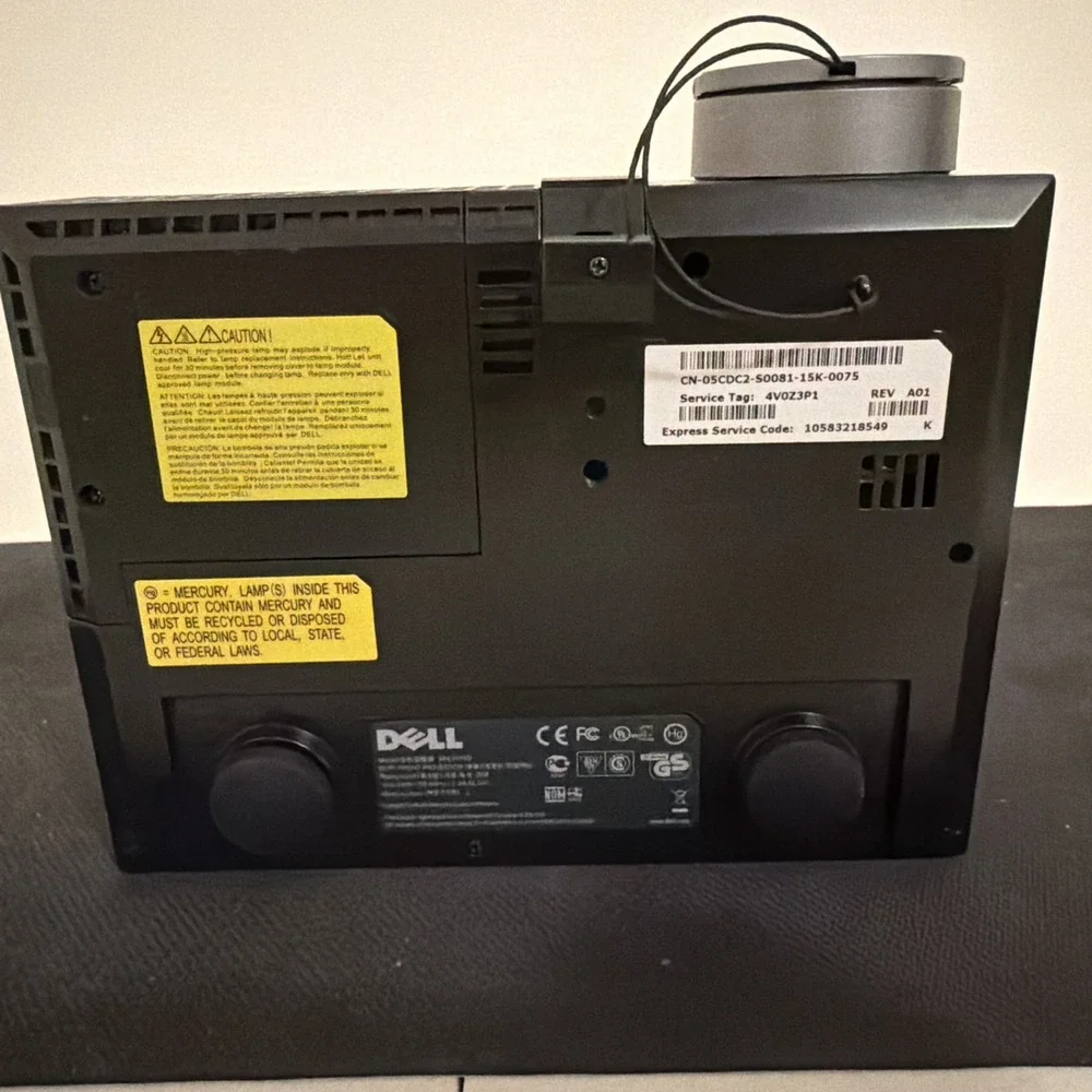 Dell M410HD DLP Projector 2000 Lumens WXGA 1280x800 HDMI Portable Tested